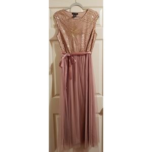 Gold Sequin Ladies' Gown